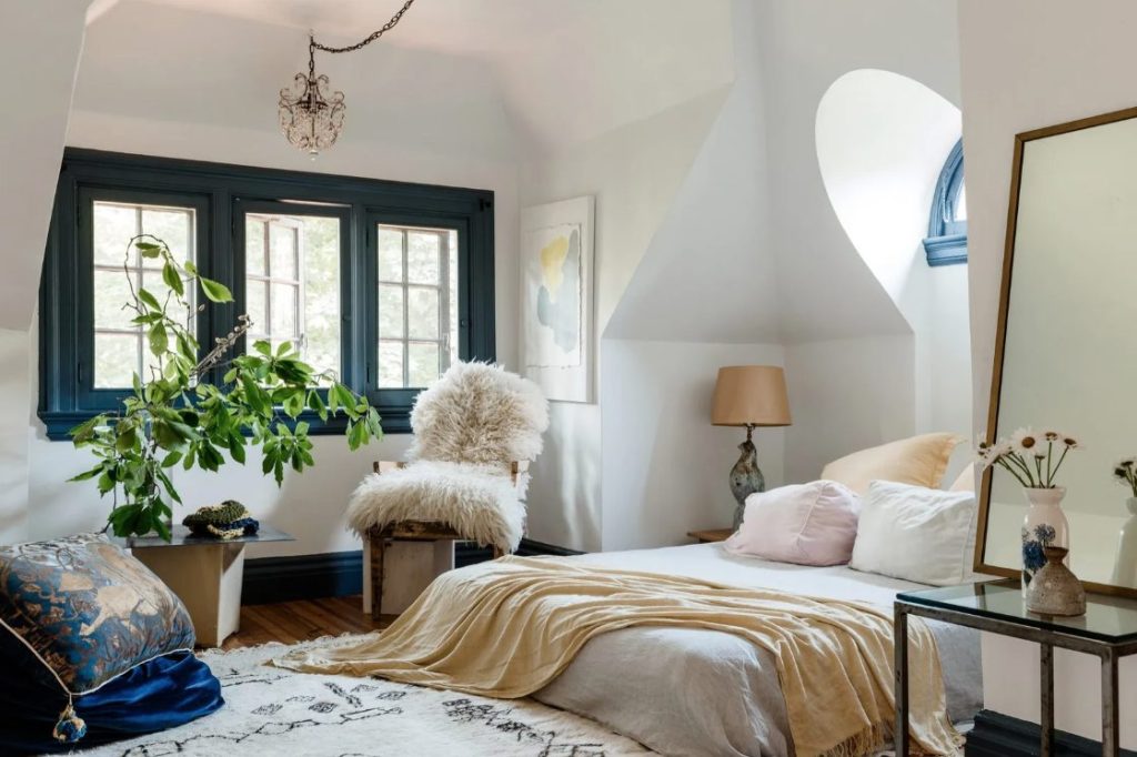 beautiful bedroom with natural light
