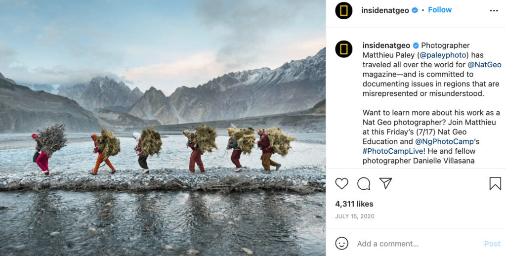 nat geo ad social media