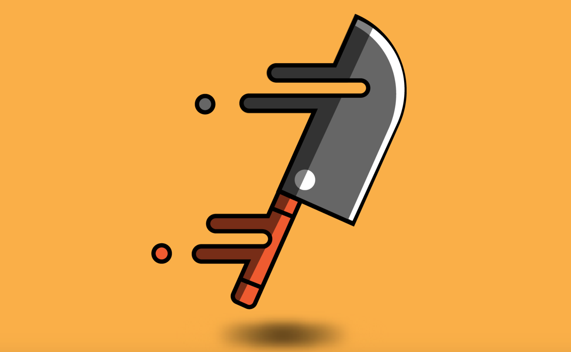 knife graphic design