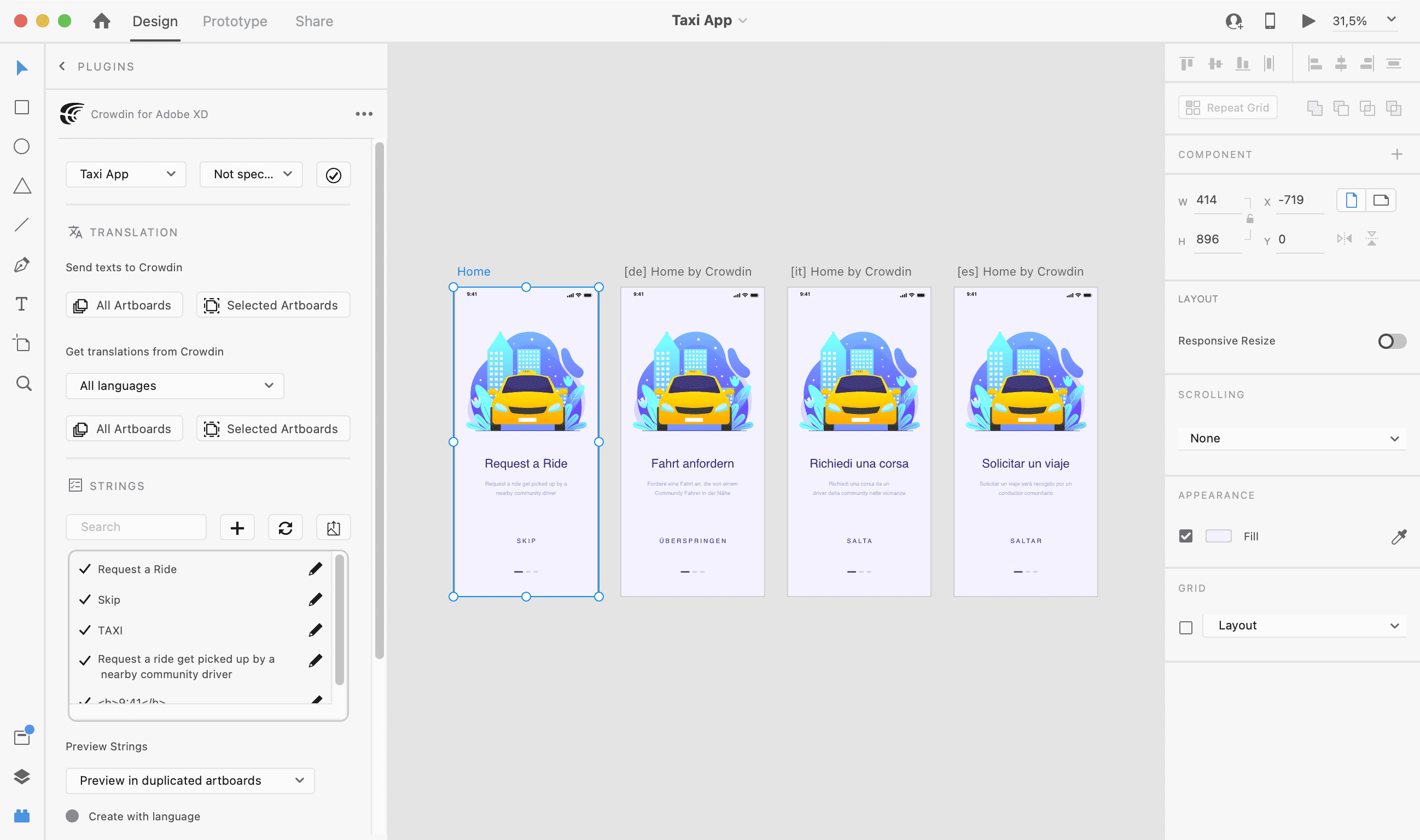 adobe xd design tool